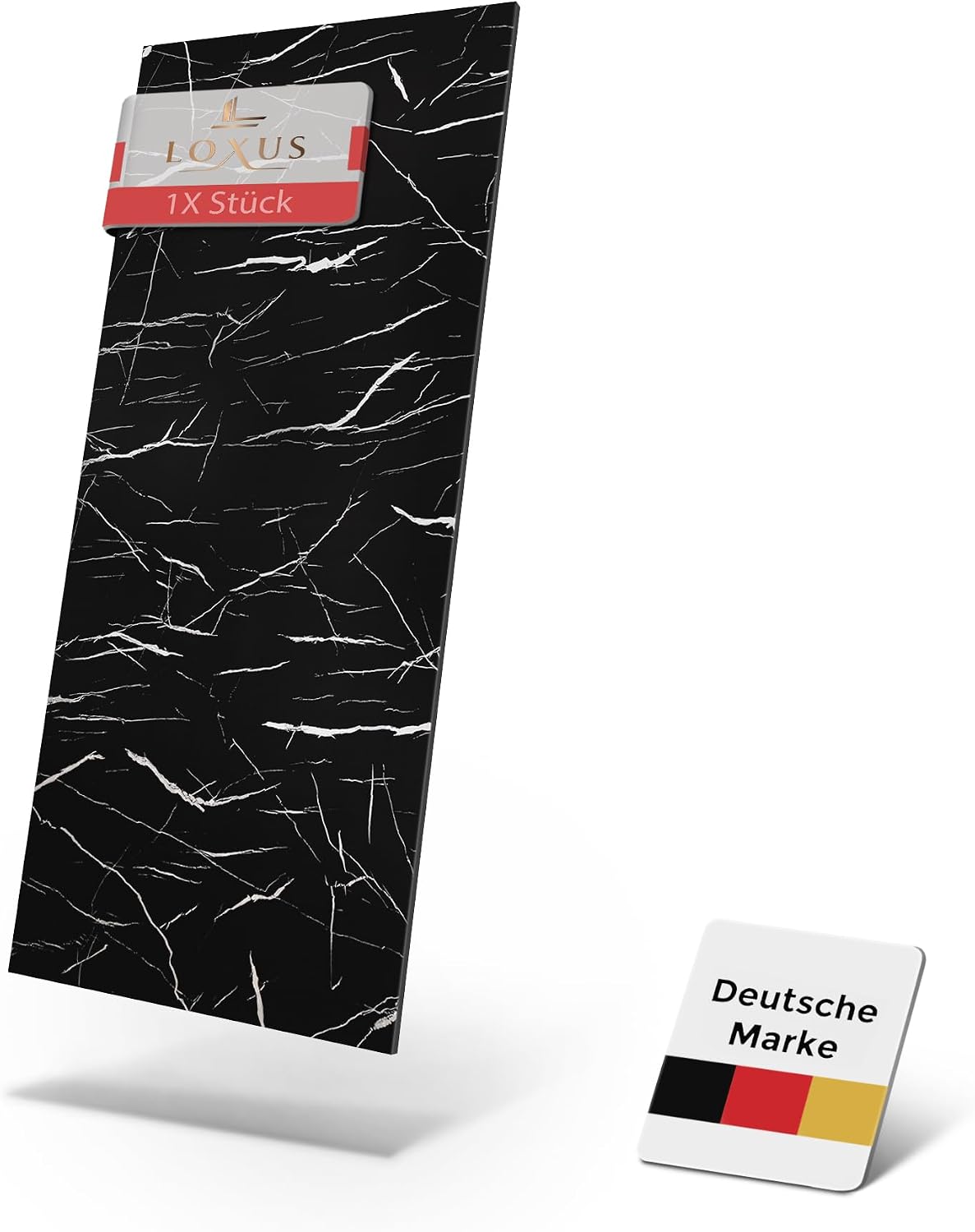 LoXus PVC Wandpaneel 120x60 cm–Marmoroptik,Küchenrückwand & Spritzschutz, wasserfest & hitzebeständig, 1 Panel