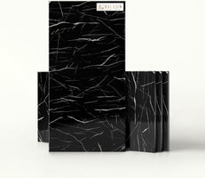 LoXus PVC Wandpaneele 120x60 cm, 4er Set – Marmoroptik, Küchenrückwand & Spritzschutz, wasserfest & hitzebeständig